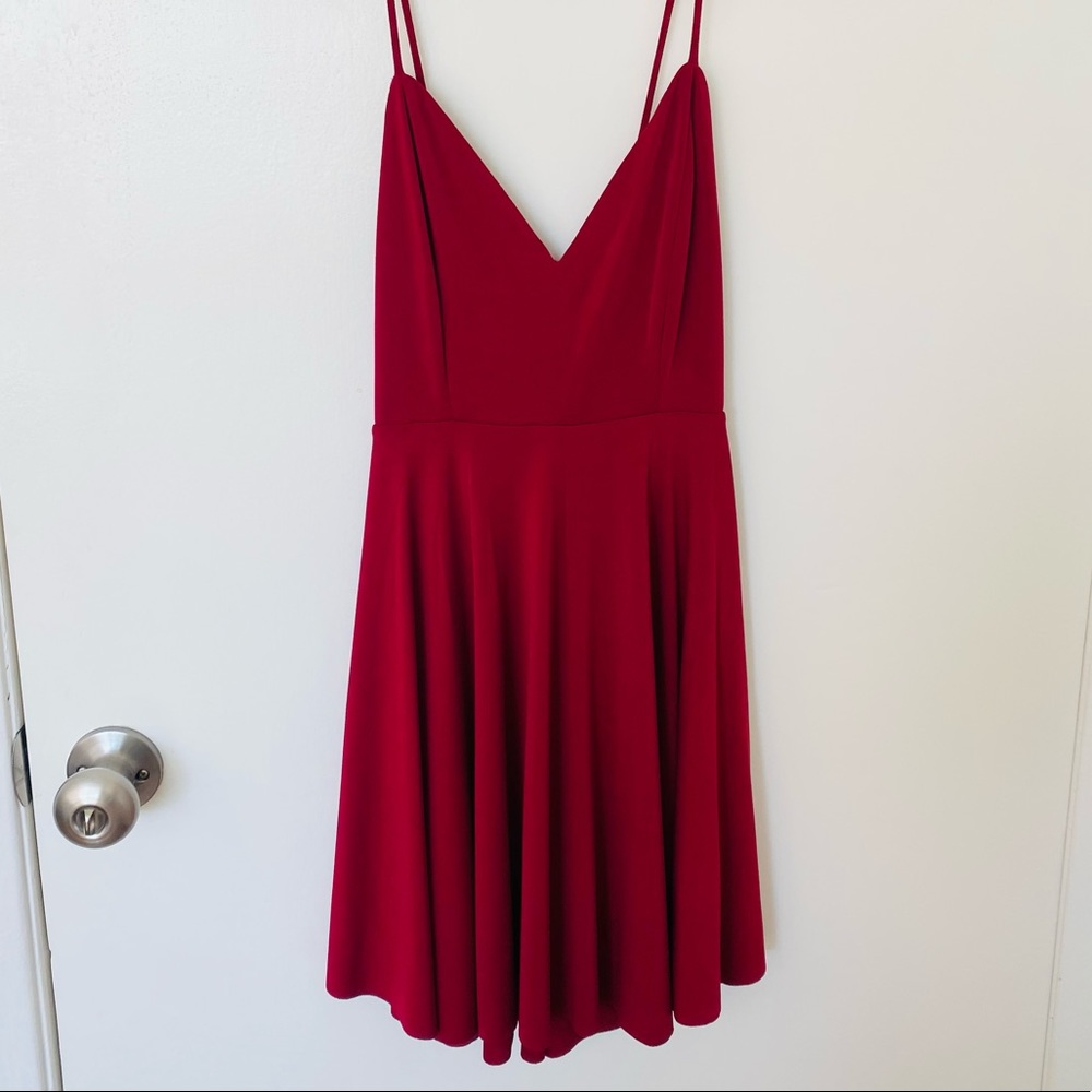 TAGS ON! Urban Outfitters Red Flowy Dress